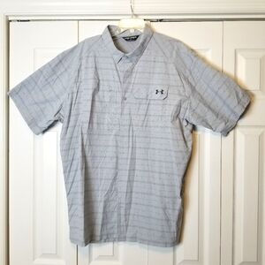 Under Armour Heatgear Chest Pockets Button-Up Short Sleeve Fishing Shirt
